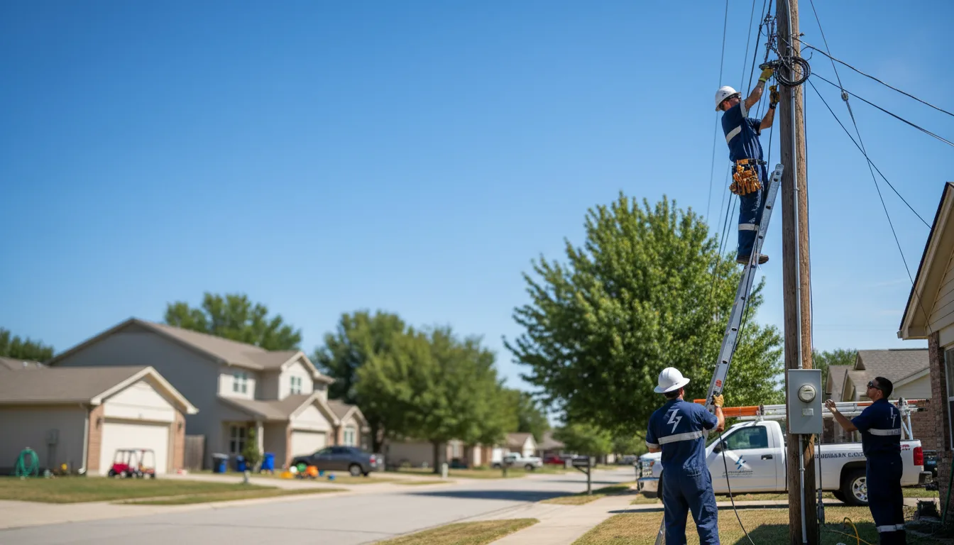 Residential electrician providing installation services in Christine, TX